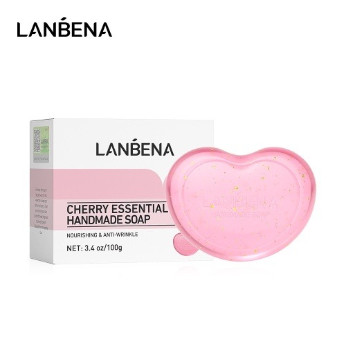 lanbena 蘭貝娜心形竹炭/心形櫻花精油皂 100g/盒
