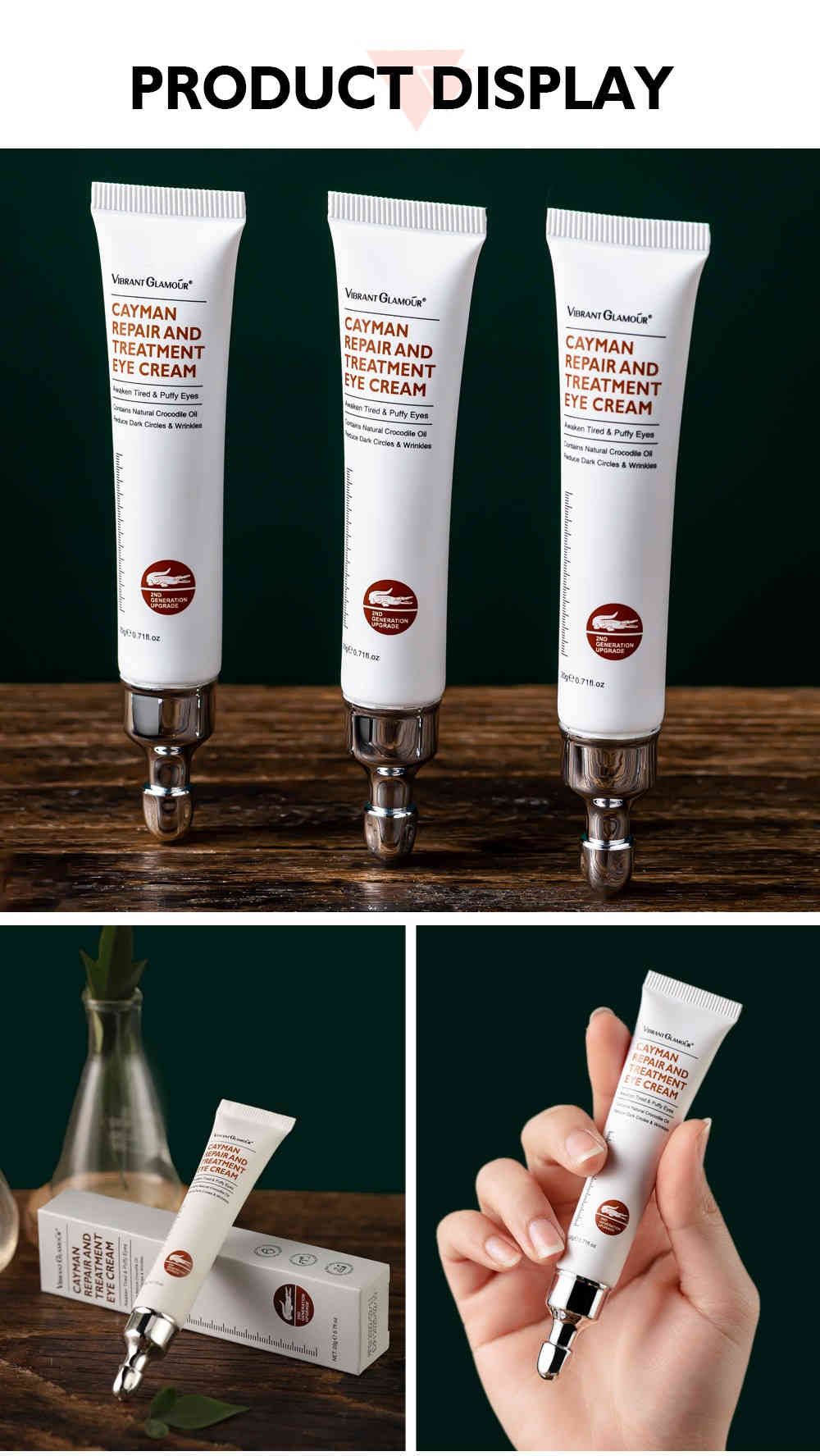 vibrant glamour 鱷魚油修護眼霜 20g/盒