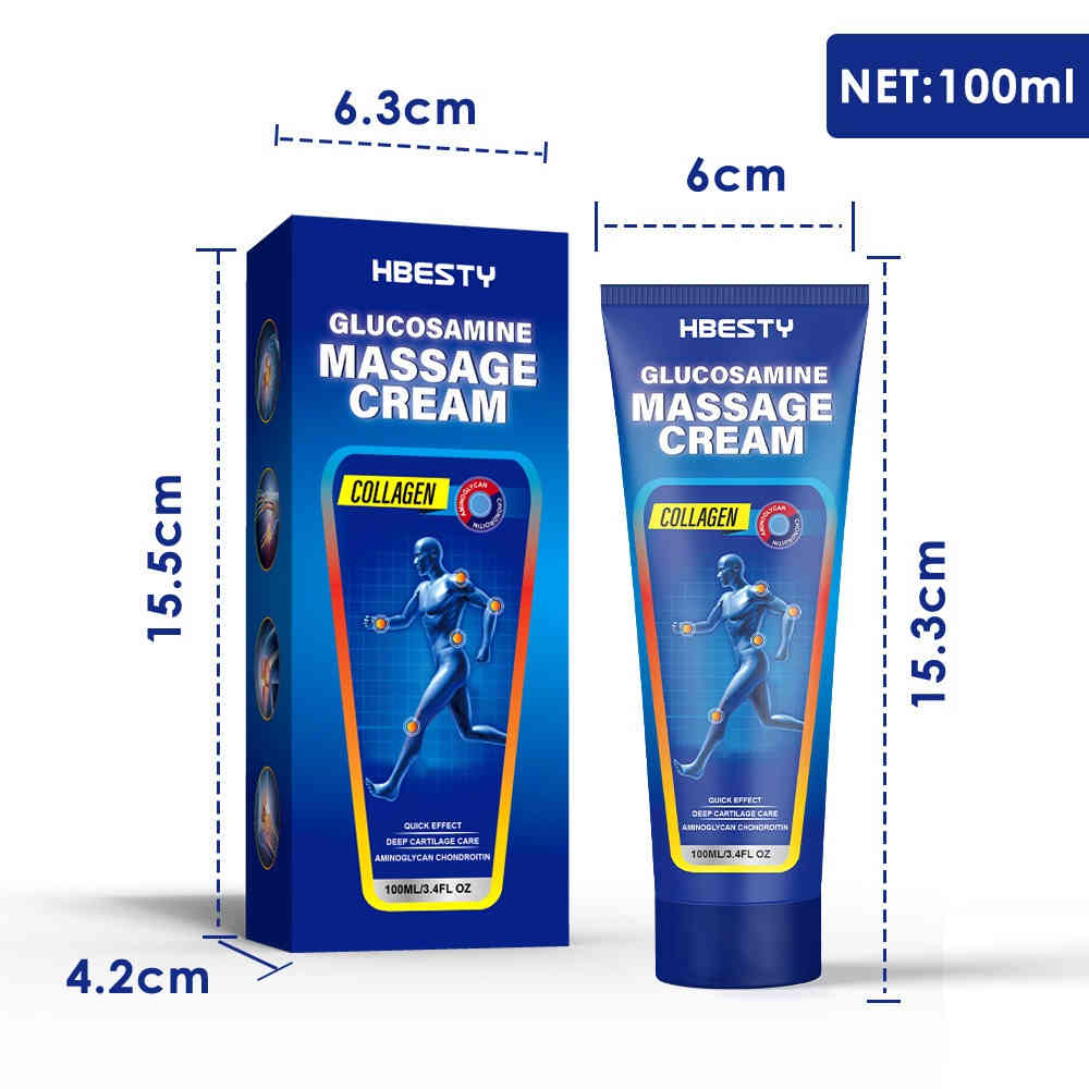 hbesty 葡萄糖胺膠原蛋白按摩霜 100ml/盒
