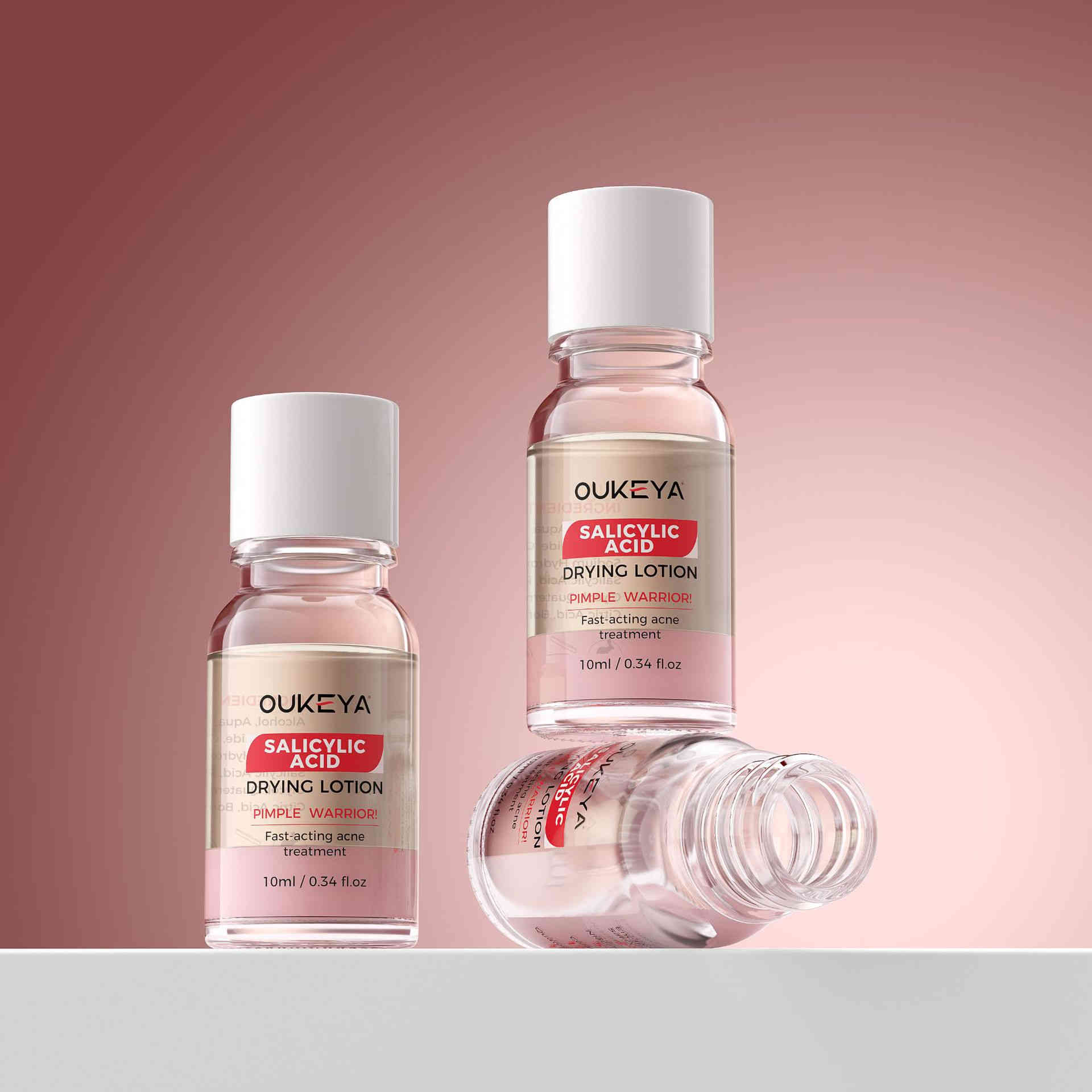 oukeya 2%水楊酸＋5%菸鹼醯胺戰痘小粉水 10ml/盒x3