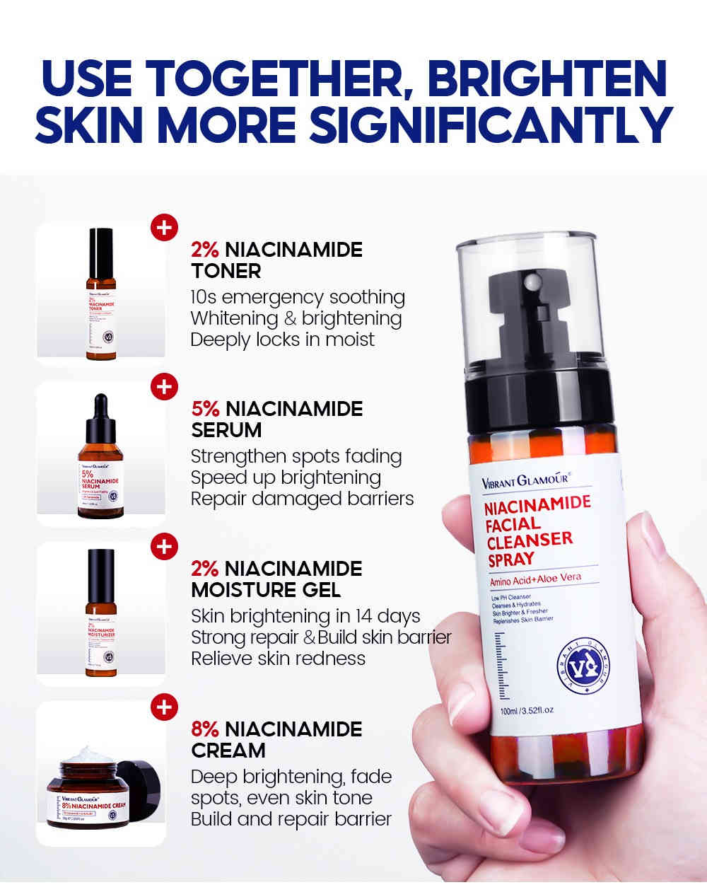 vibrant glamour® 菸鹼醯胺潔顏噴霧 100ml/盒