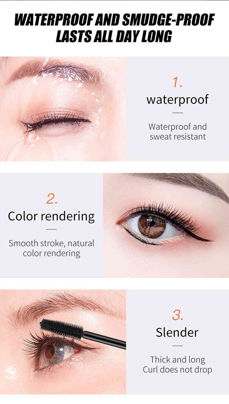 qic 魅惑防水眼妝組合眼線筆+睫毛膏 2合1套裝