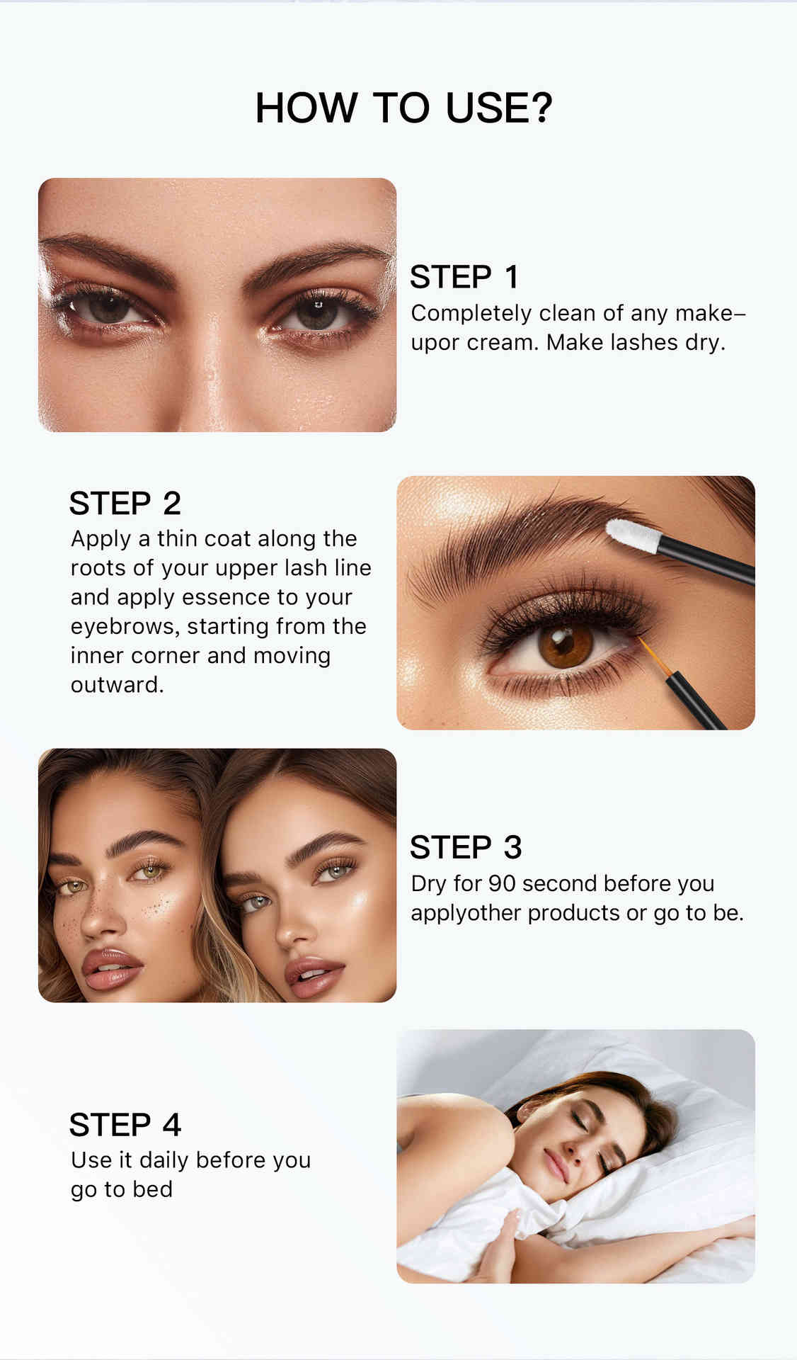 w3w 睫毛眉毛滋養精華套組 3ml+3ml/2支裝（睫毛+眉毛）