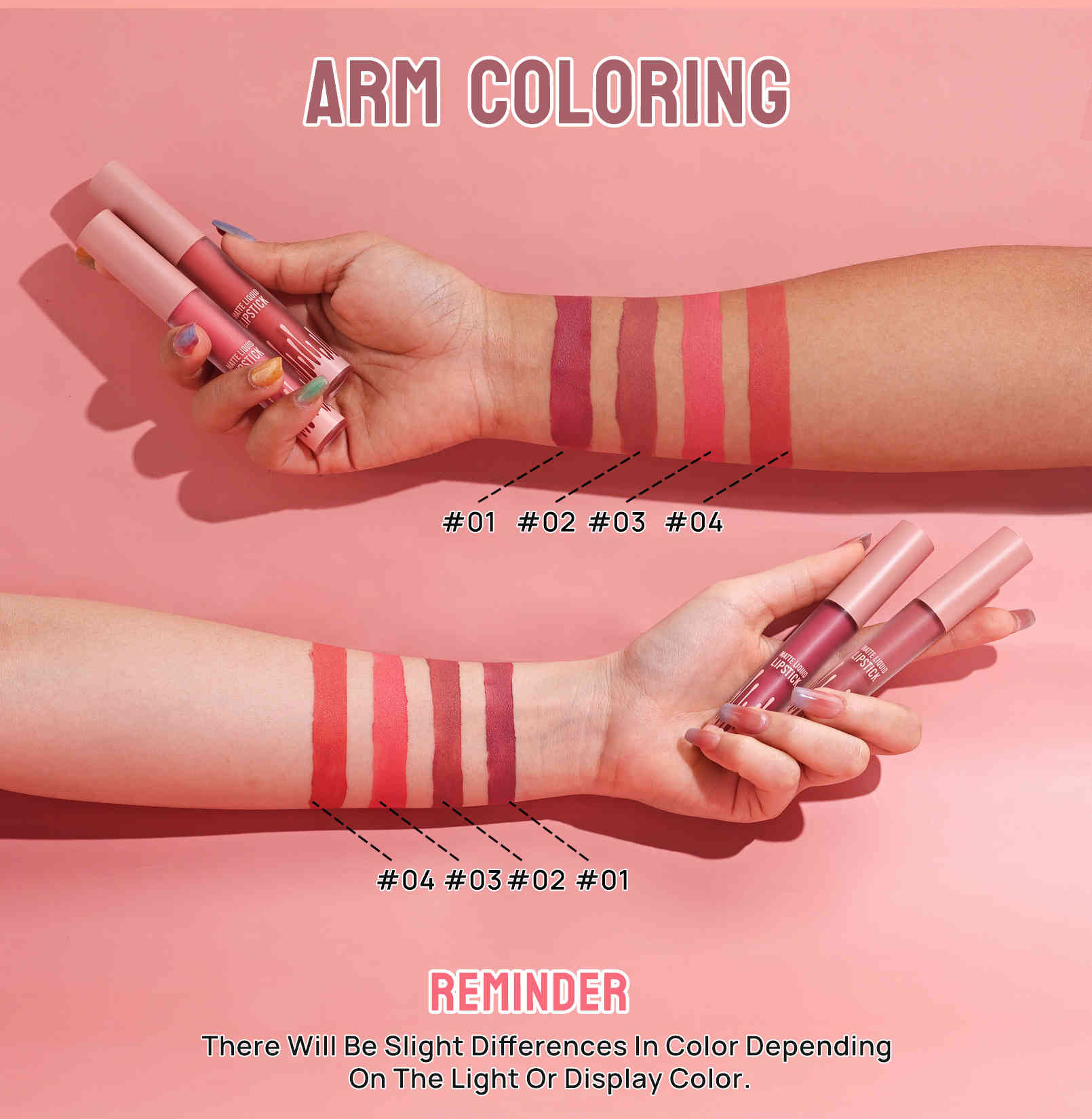 hellokiss 霧面液態唇釉四色套組(3.5gx4支)