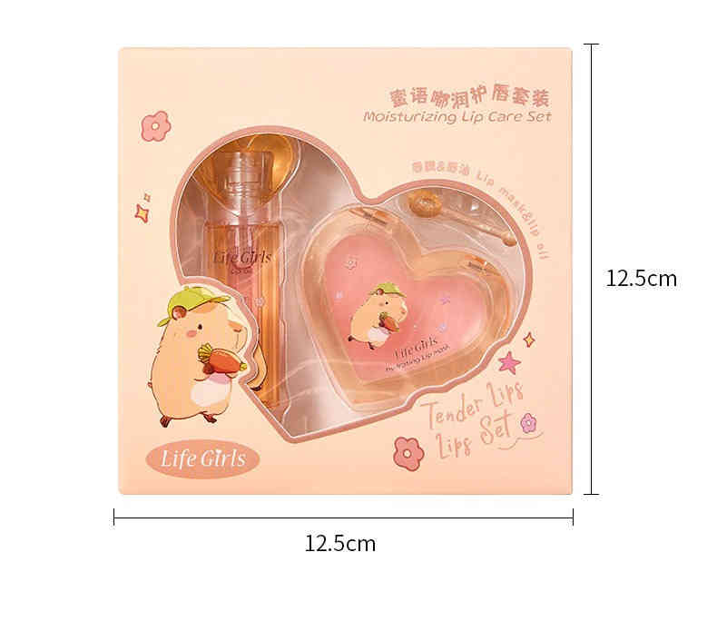 life girls 日夜呵護・雙唇水光綻放｜蜜語嘟潤護唇套組 — 輕薄鎖水・告別乾燥・重現少女嫩唇