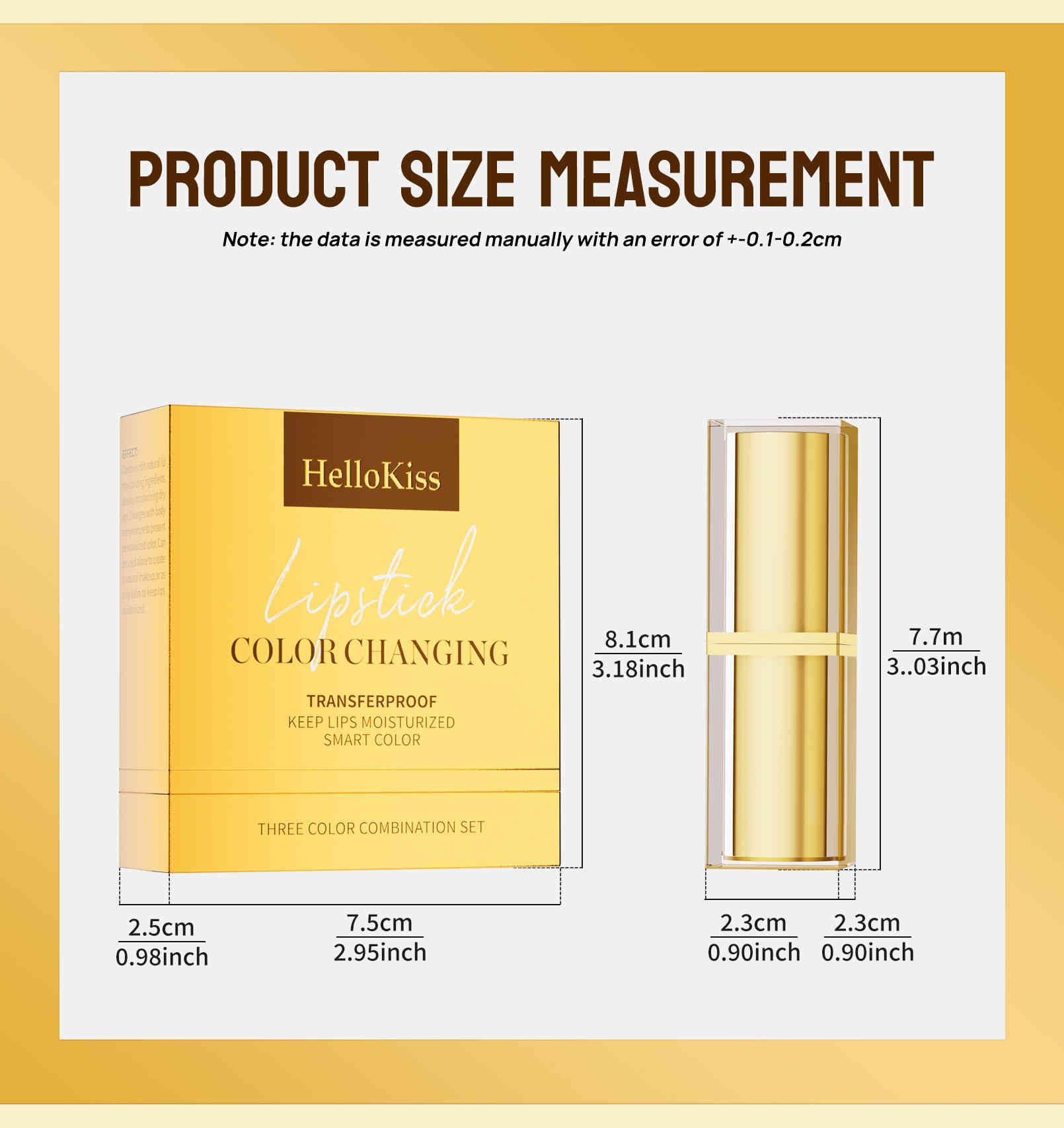 hellokiss 溫感變色唇膏三件組(3.5g × 3支)