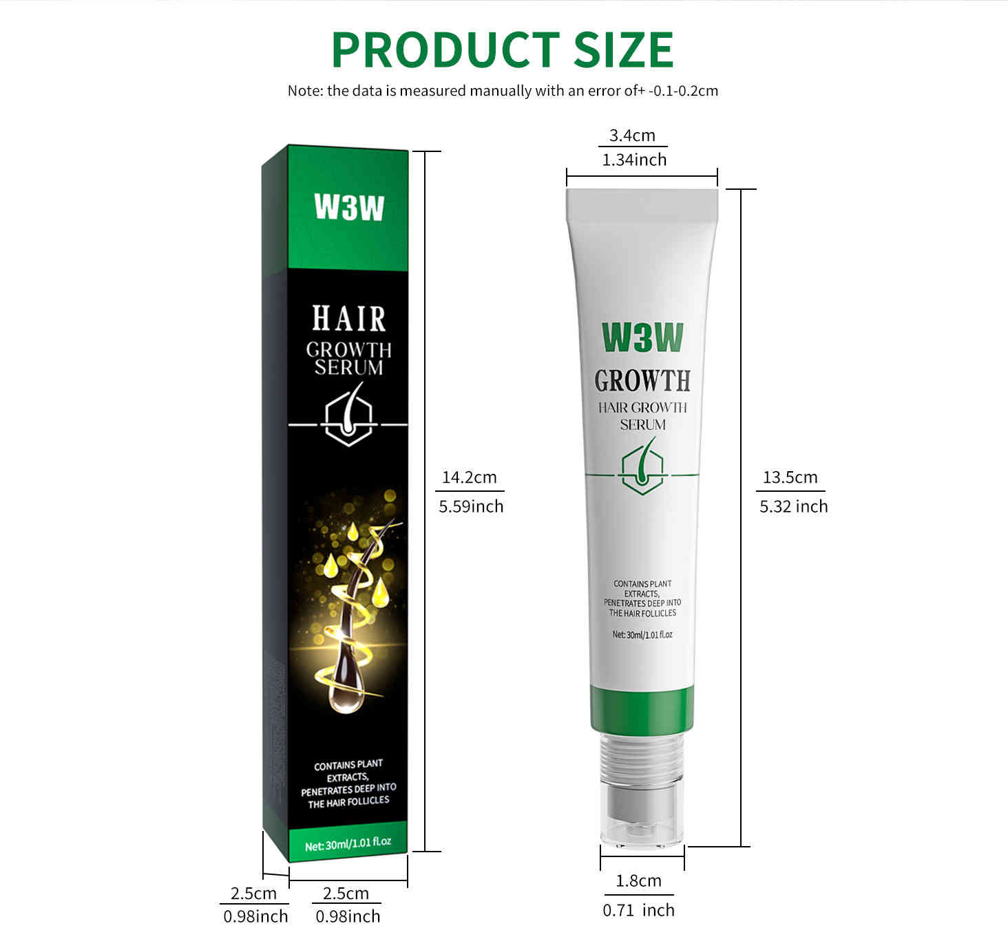 w3w 滾珠式植物養髮精華液 30ml/盒
