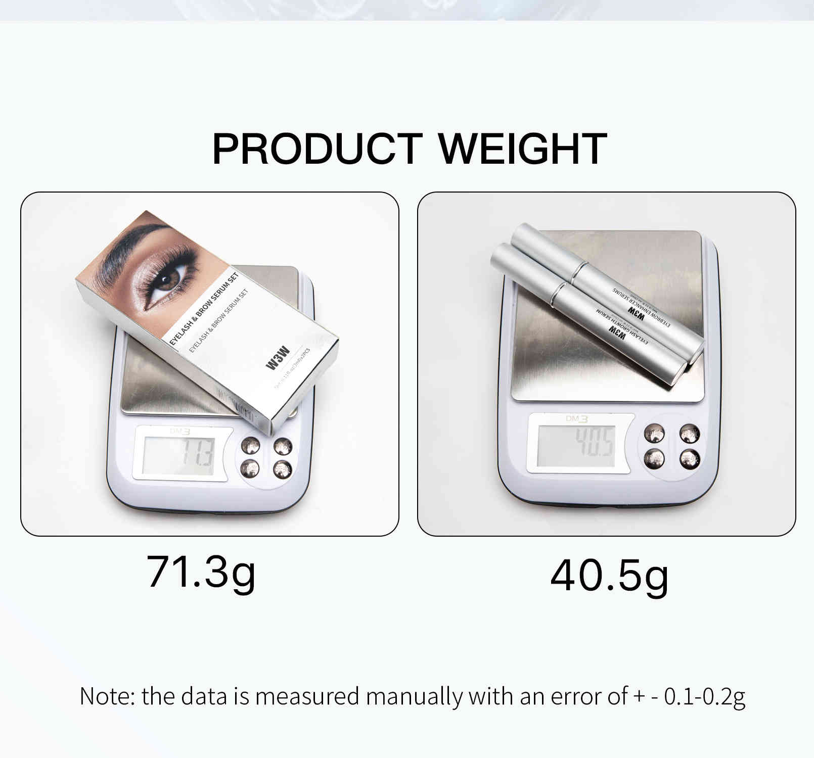 w3w 睫毛眉毛滋養精華套組 3ml+3ml/2支裝（睫毛+眉毛）