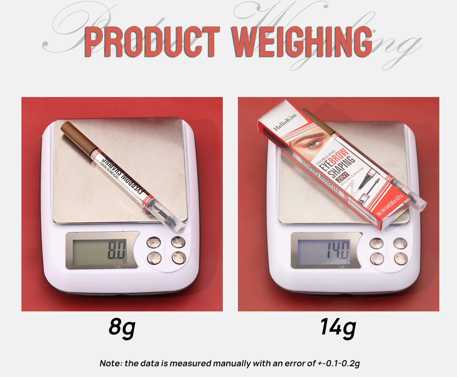 hellokiss 立體雙頭二合一液體眉筆(眉筆 1.5ml + 眉膠 0.4ml)