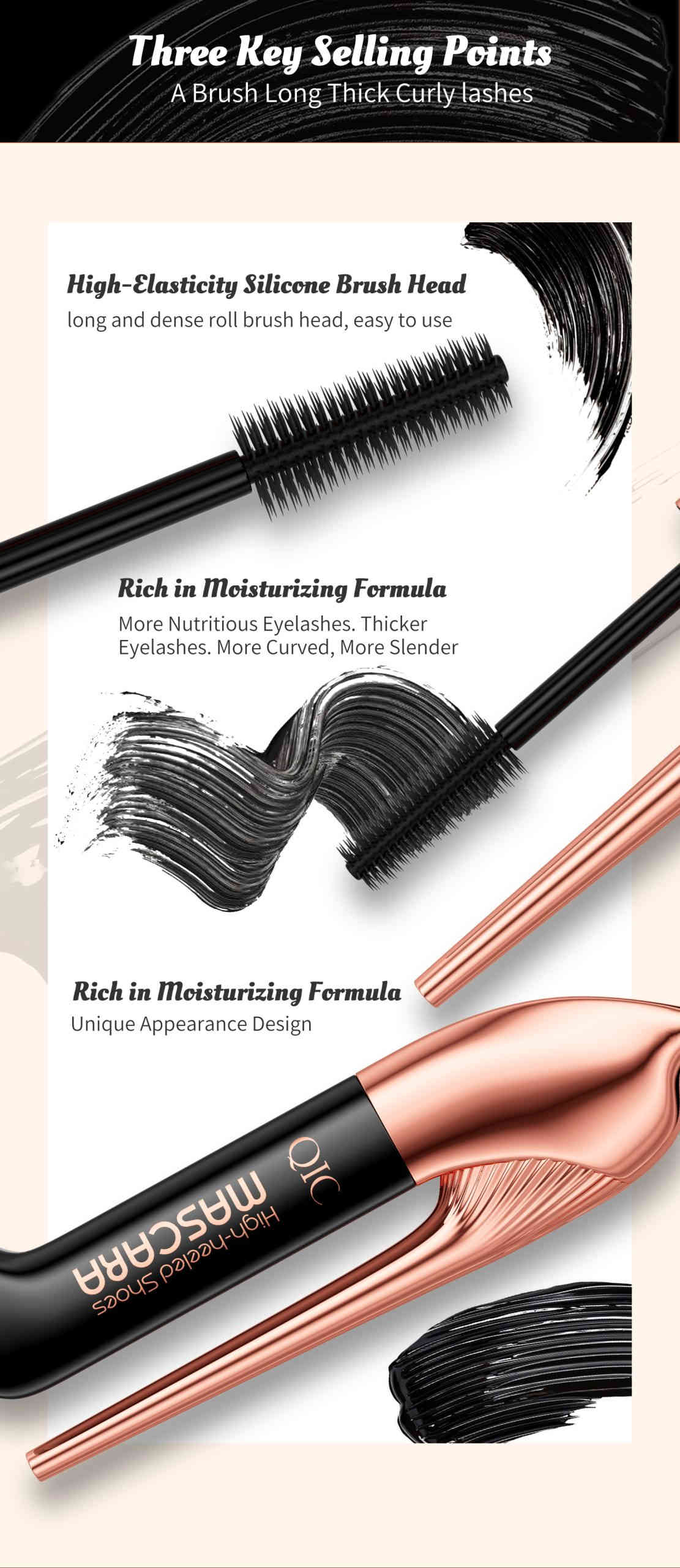 qic 高跟鞋3d防水雙效睫毛膏 6ml/盒