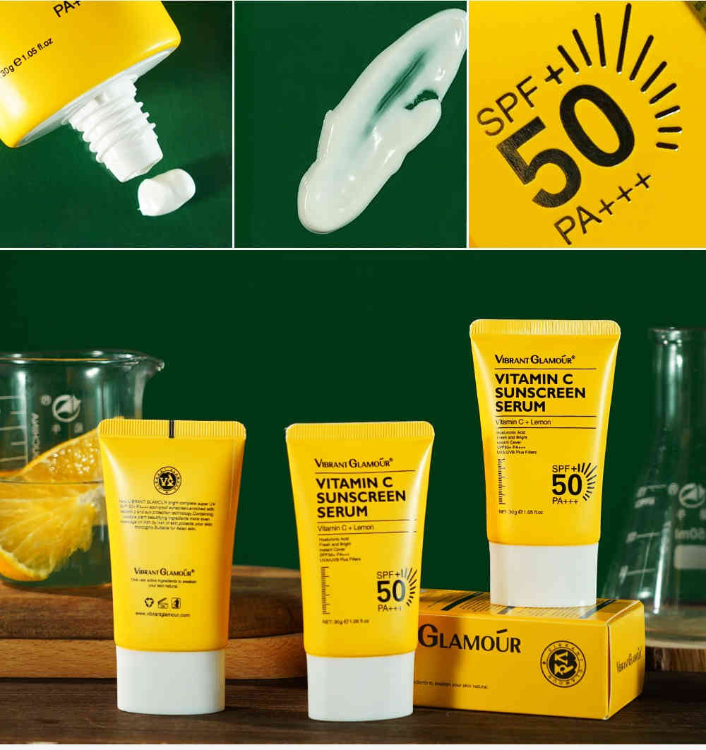vibrant glamour 維他命c亮白精華防護霜 30g/盒