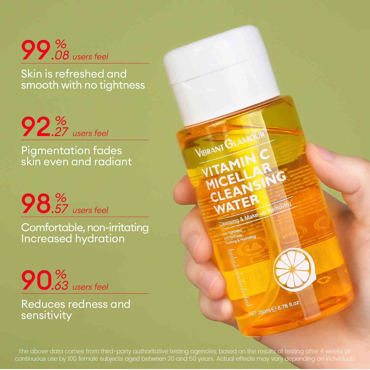 vibrant glamour® 維他命c微胞卸妝水 200ml/盒