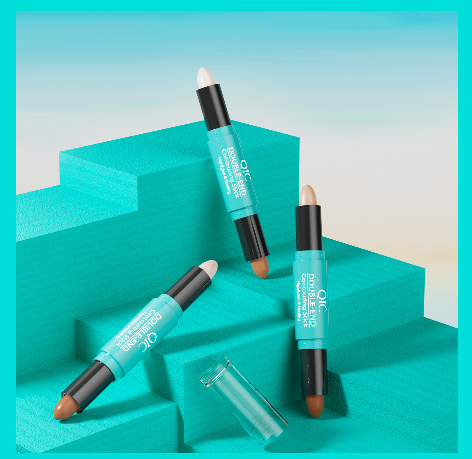 qic 雙頭高光陰影修容棒 23.3g/支