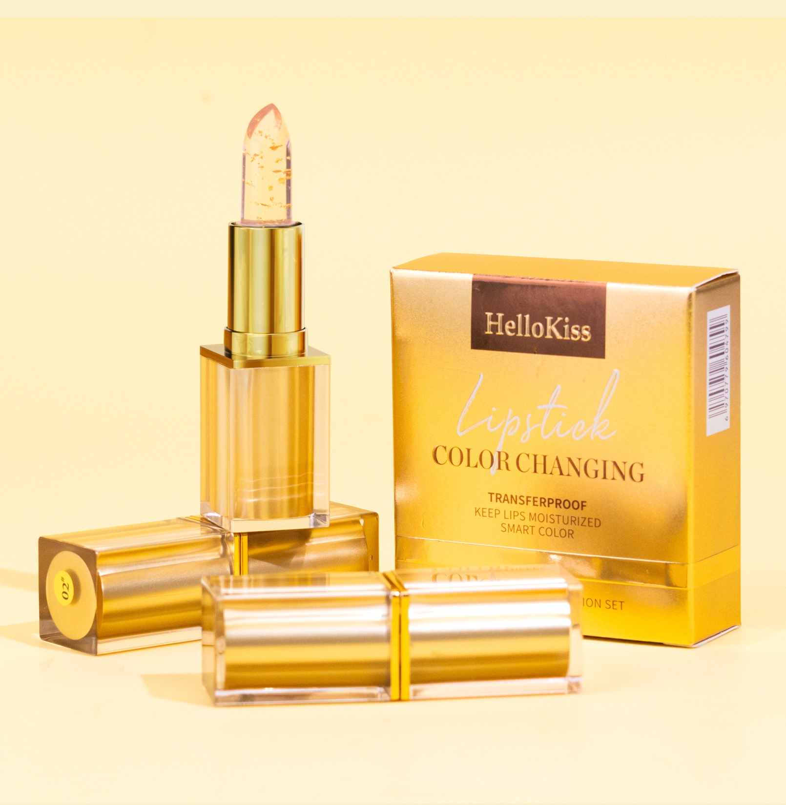 hellokiss 溫感變色唇膏三件組(3.5g × 3支)