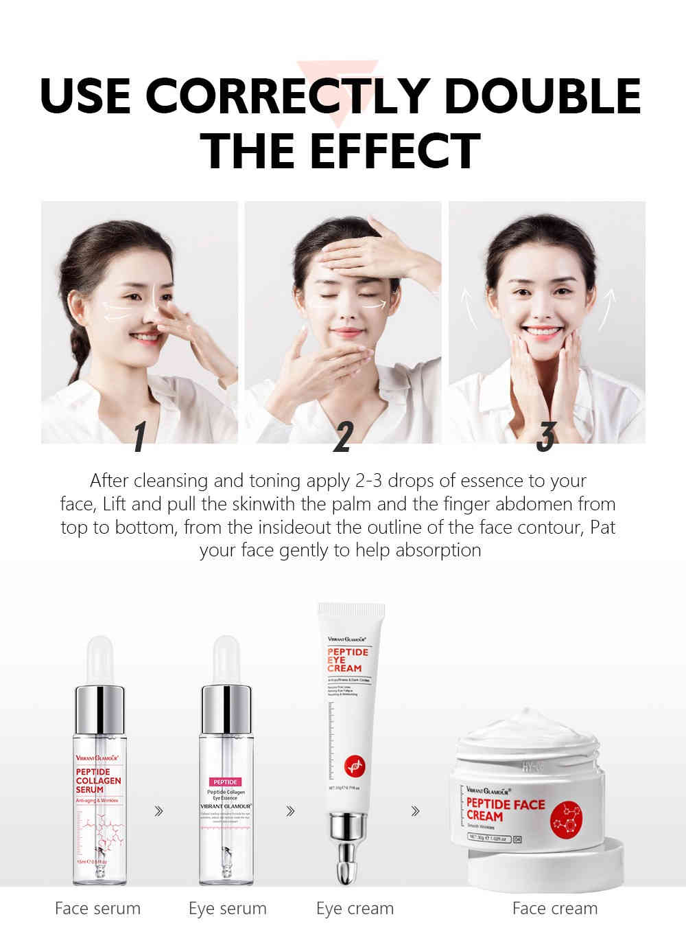 vibrant glamour® 胜肽膠原抗皺精華 15ml/盒