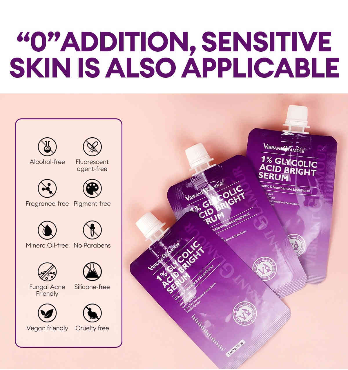 vibrant glamour® 1% 甘醇酸煥亮精華 7ml/袋