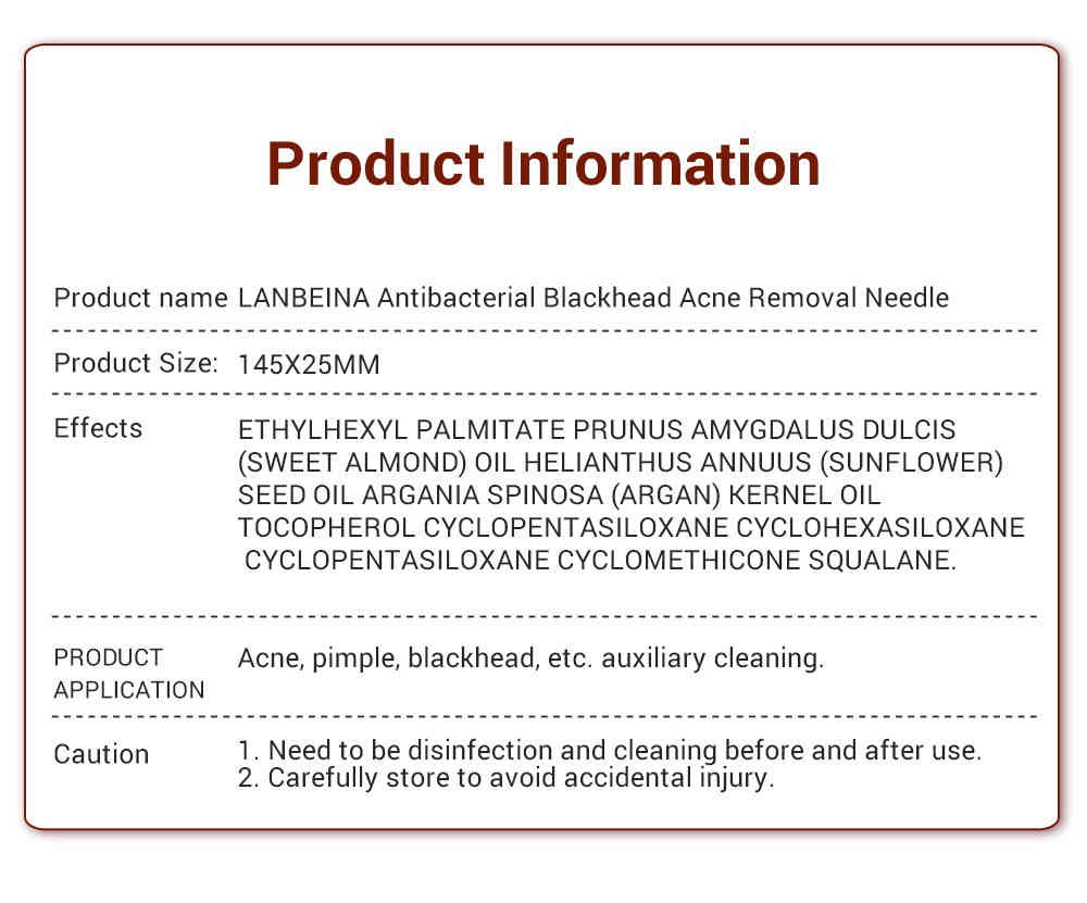 lanbena 玫瑰金刺針4件套頭