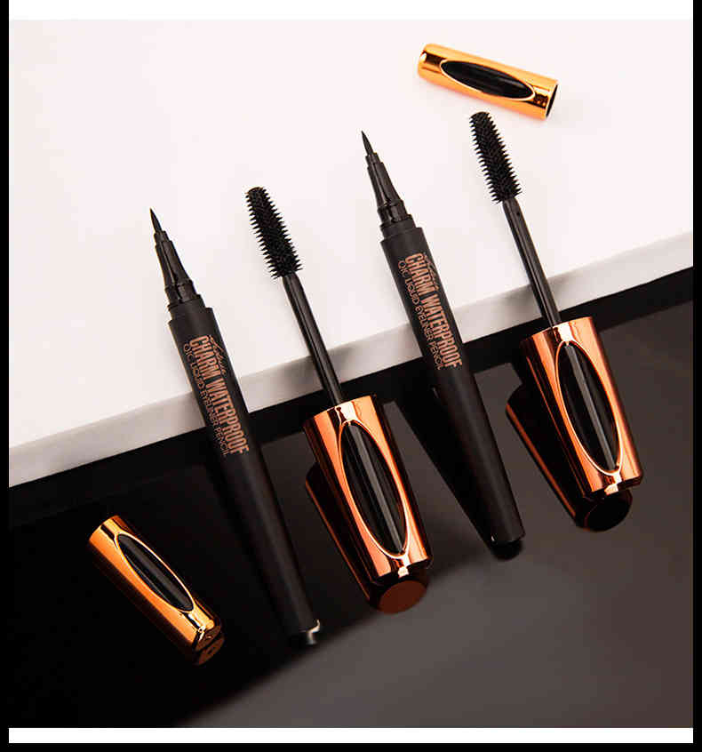 qic 魅惑防水眼妝組合眼線筆+睫毛膏 2合1套裝