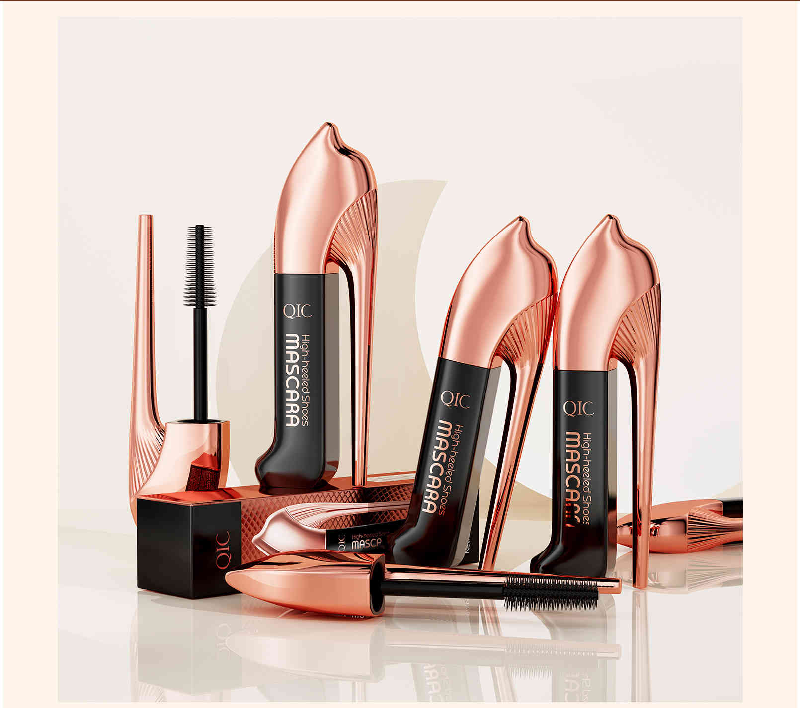 qic 高跟鞋3d防水雙效睫毛膏 6ml/盒