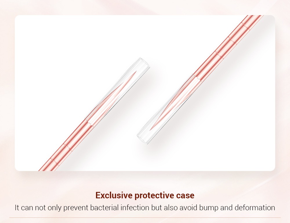 lanbena 玫瑰金刺針4件套頭