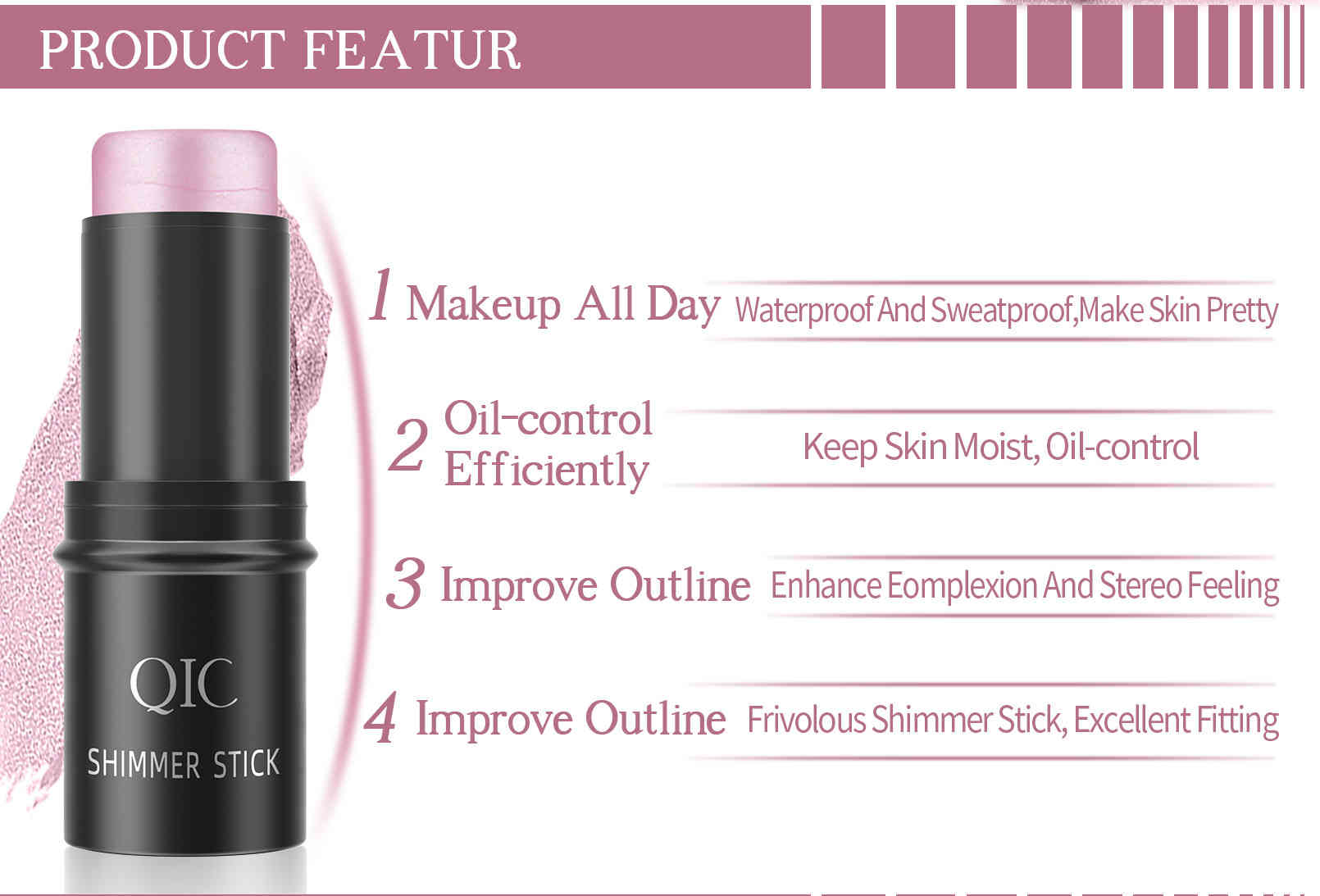 qic 多功能炫光臉部遮瑕修容棒