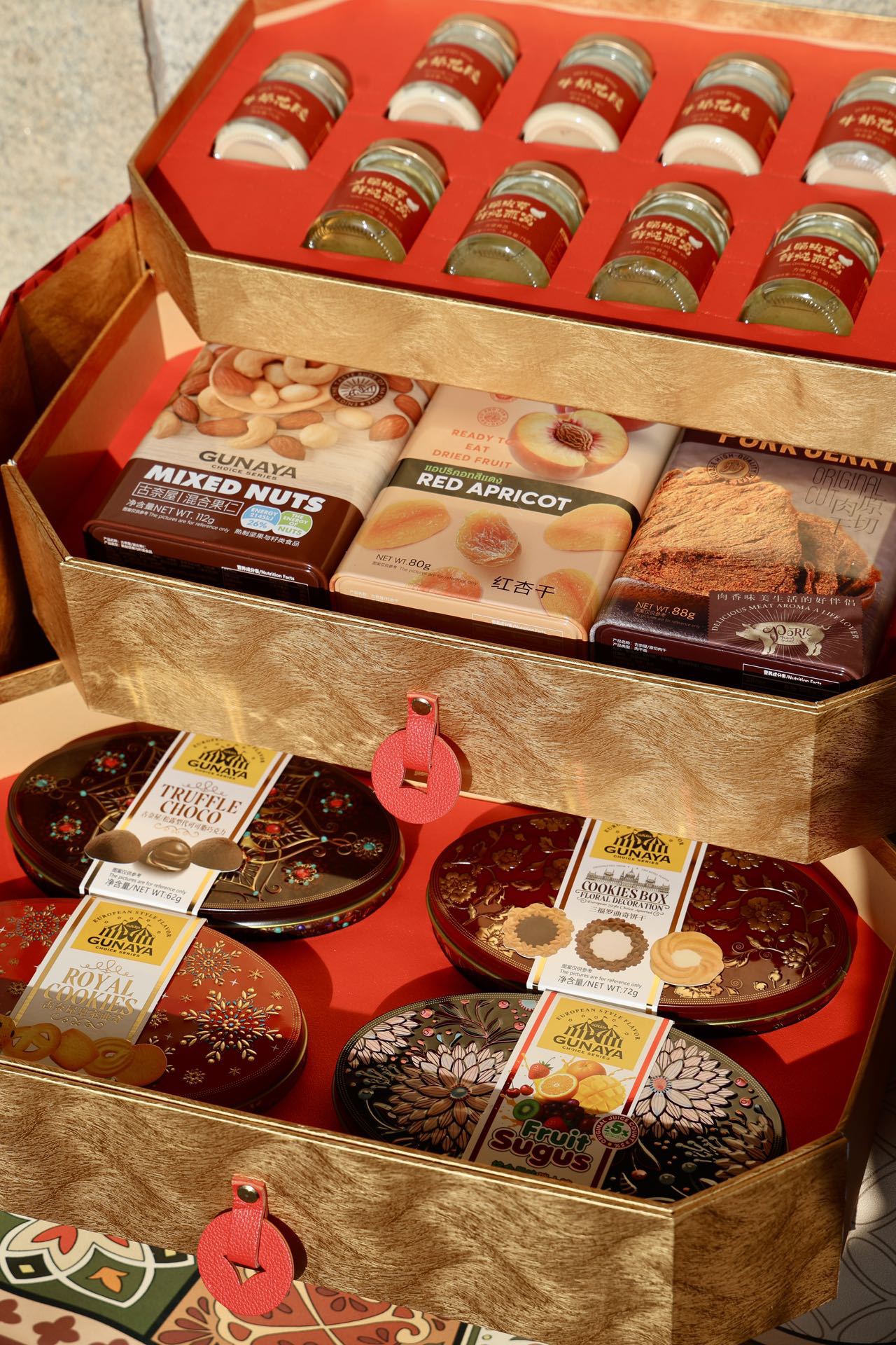 2026新年八角三層大禮盒 尺寸：44.5×27×26 cm