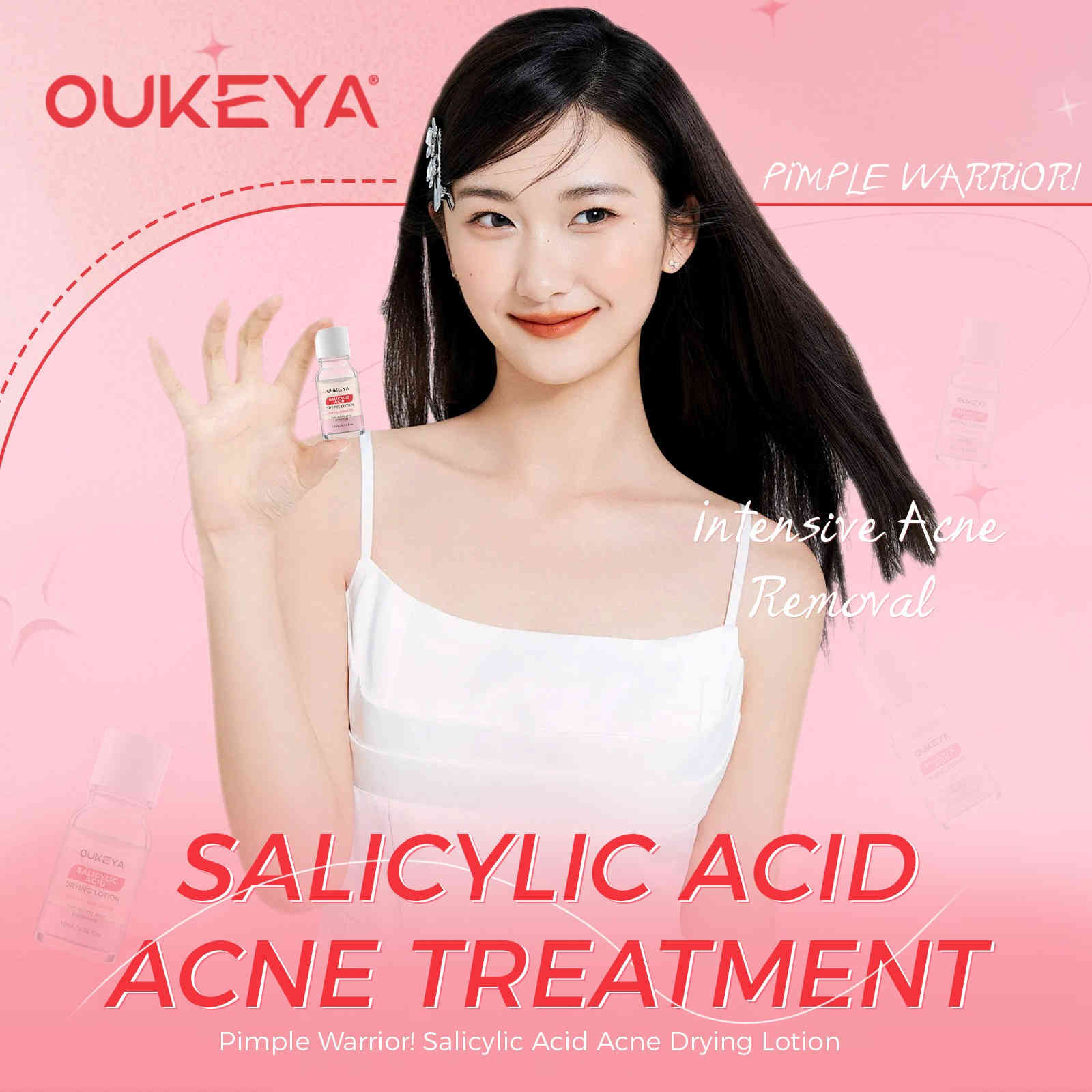 oukeya 2%水楊酸＋5%菸鹼醯胺戰痘小粉水 10ml/盒x3