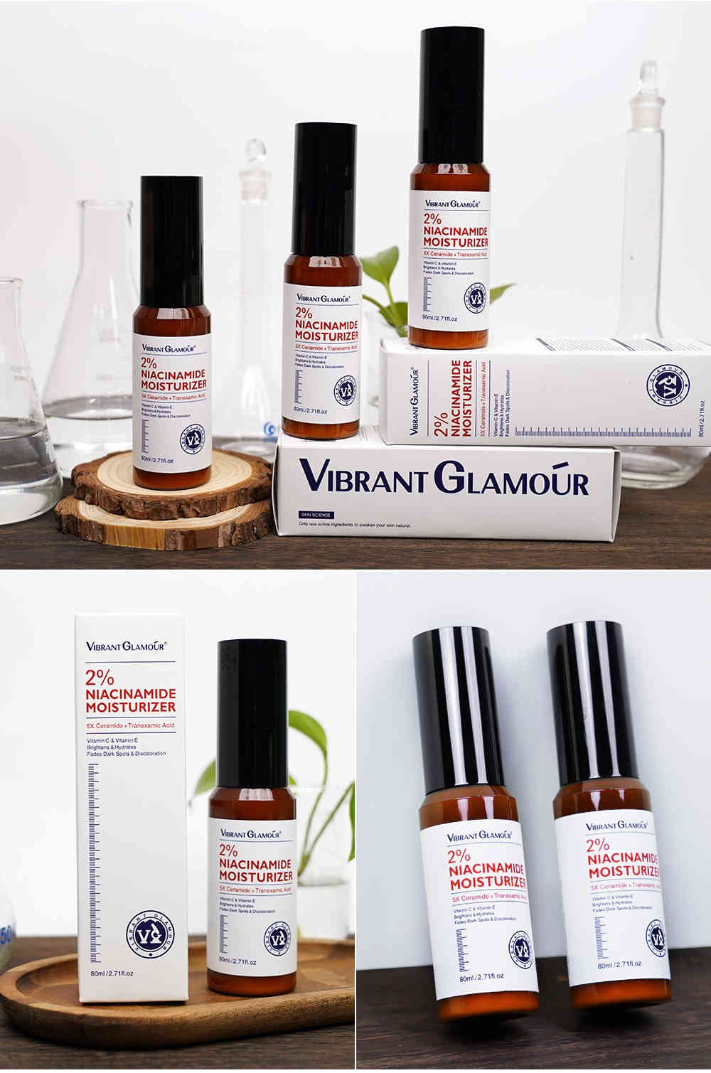 vibrant glamour® 2% 高純度菸鹼酰胺保濕精華乳 80ml/盒