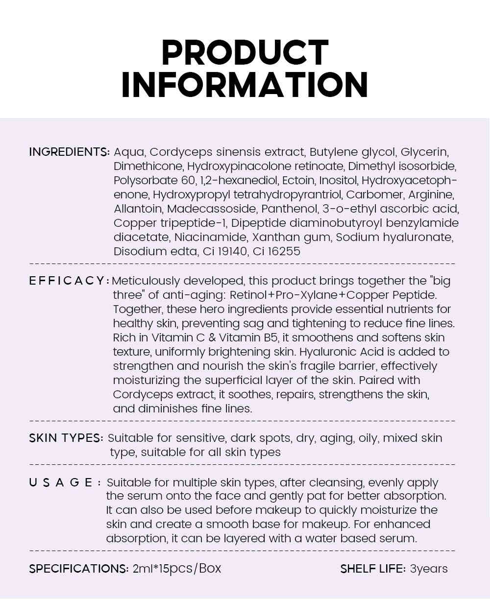 vibrant glamour® a醇+普拉斯鏈安瓶精華 2ml × 15支 / 盒