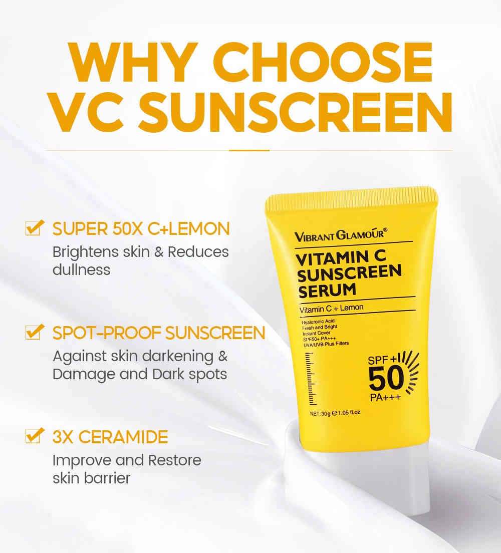 vibrant glamour 維他命c亮白精華防護霜 30g/盒