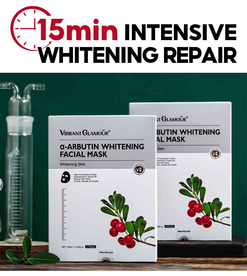 vibrant glamour® α 熊果素煥白面膜1盒5片裝 25ml/盒