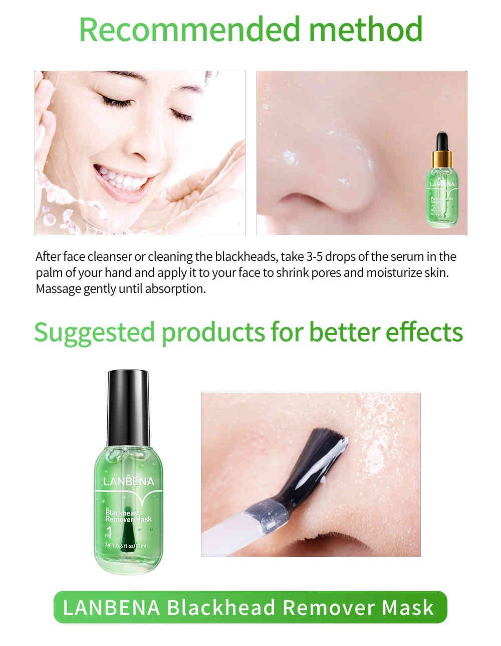 LANBENA 毛孔細緻精華 17ML/盒 lanbena 毛孔細緻精華 17ml/盒