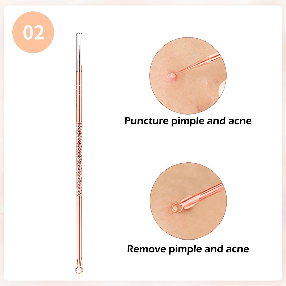 lanbena 玫瑰金刺針4件套頭