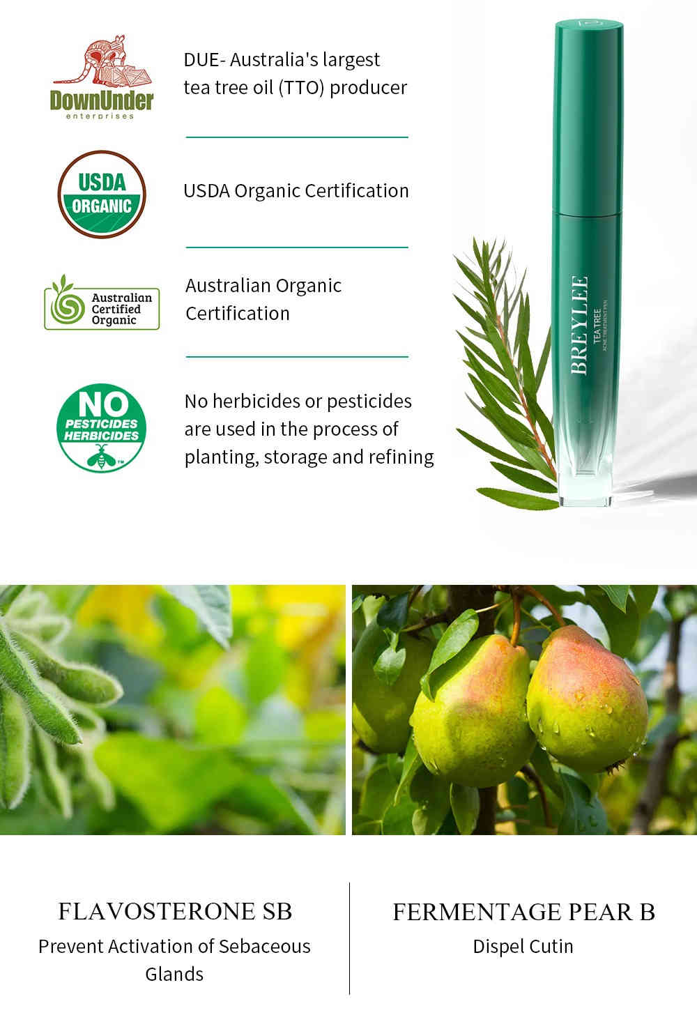 breylee 茶樹精油抗痘修護筆 3ml/盒