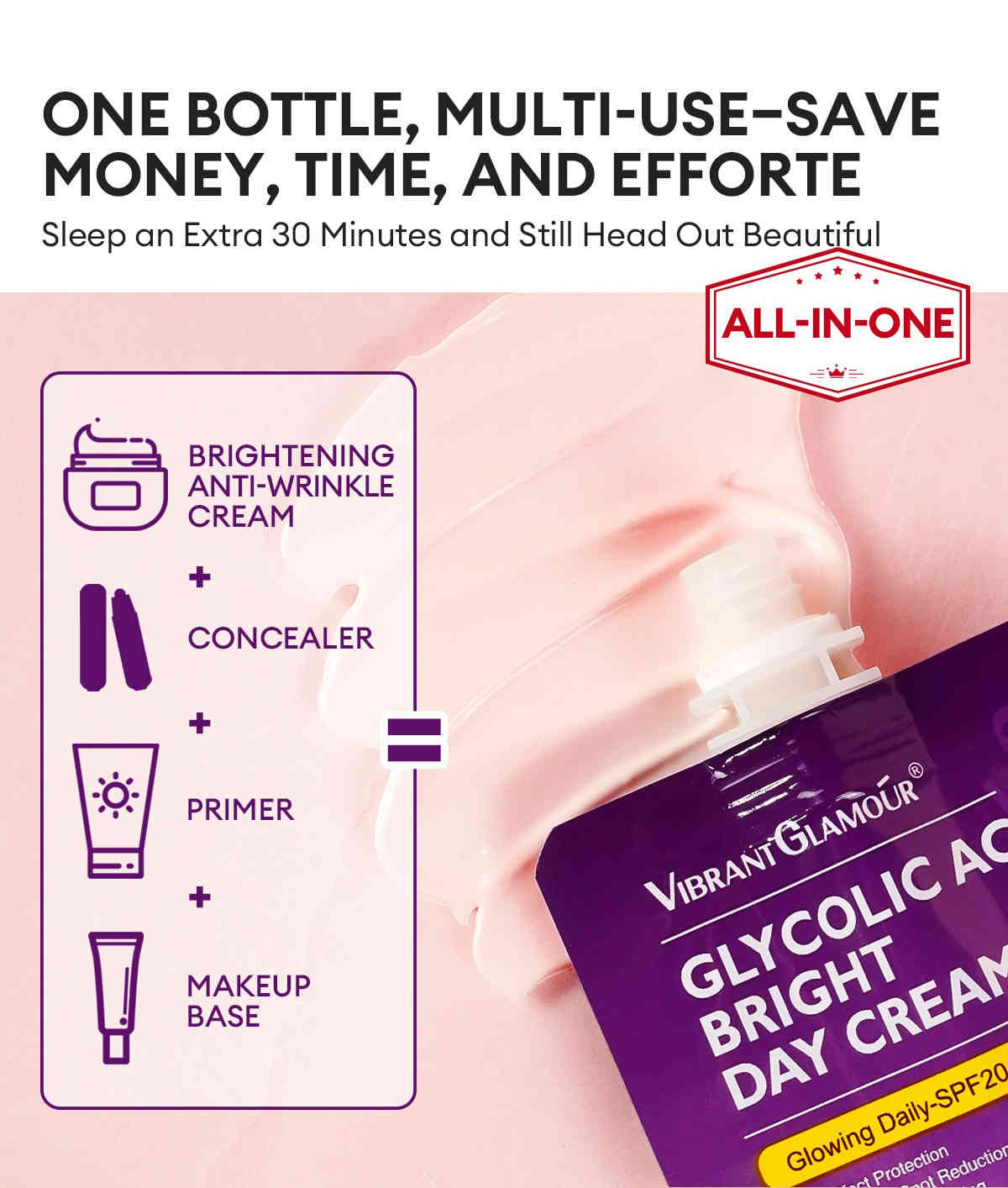 vibrant glamour® 甘醇酸煥亮面霜