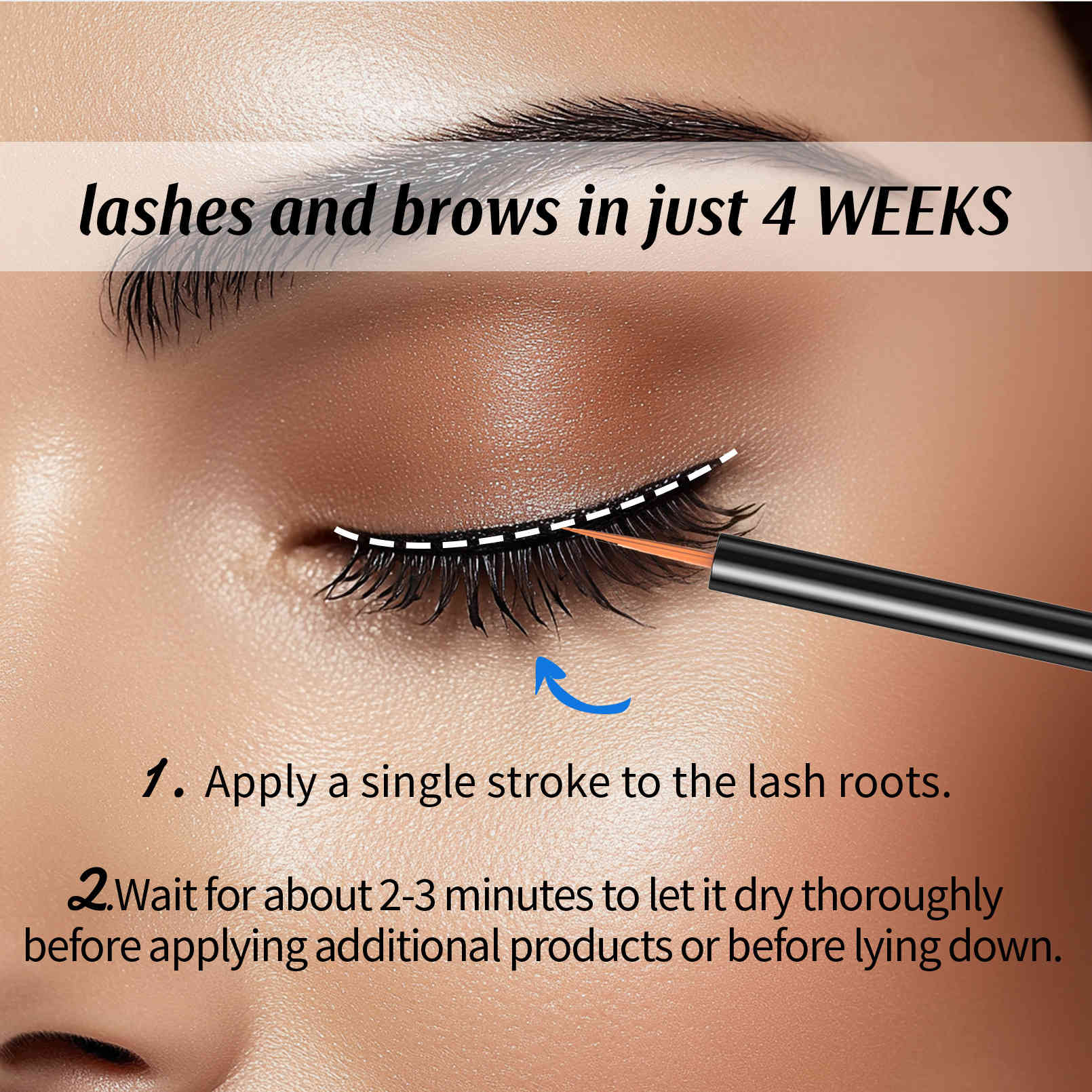 w3w 睫毛液+眉毛液雙效生長精華組 3ml+3ml/2支裝套盒