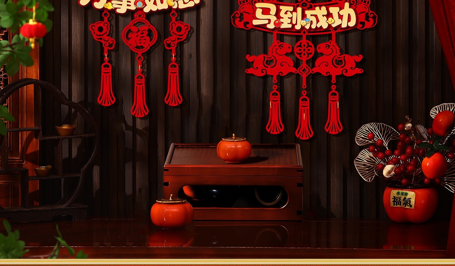 2026年新春植絨鏤空掛飾