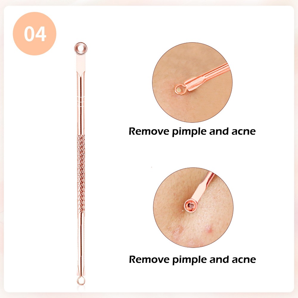 lanbena 玫瑰金刺針4件套頭