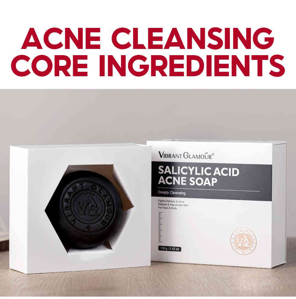 vibrant glamour® 水楊酸抗痘潔膚手工香皂 100g/盒