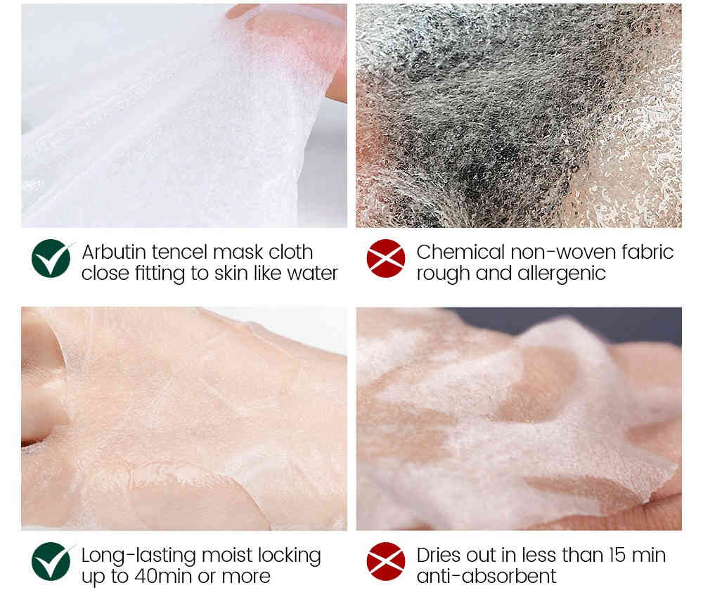 vibrant glamour® α 熊果素煥白面膜1盒5片裝 25ml/盒