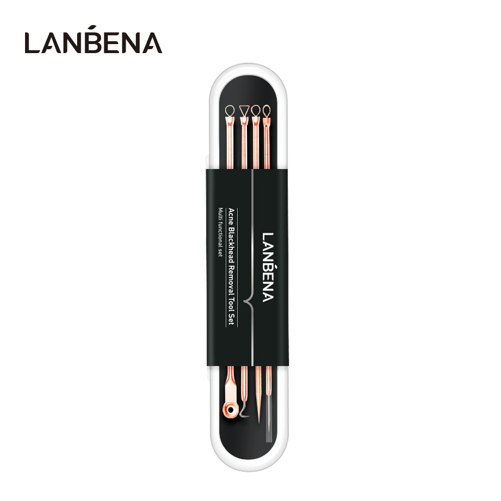 lanbena 玫瑰金刺針4件套頭