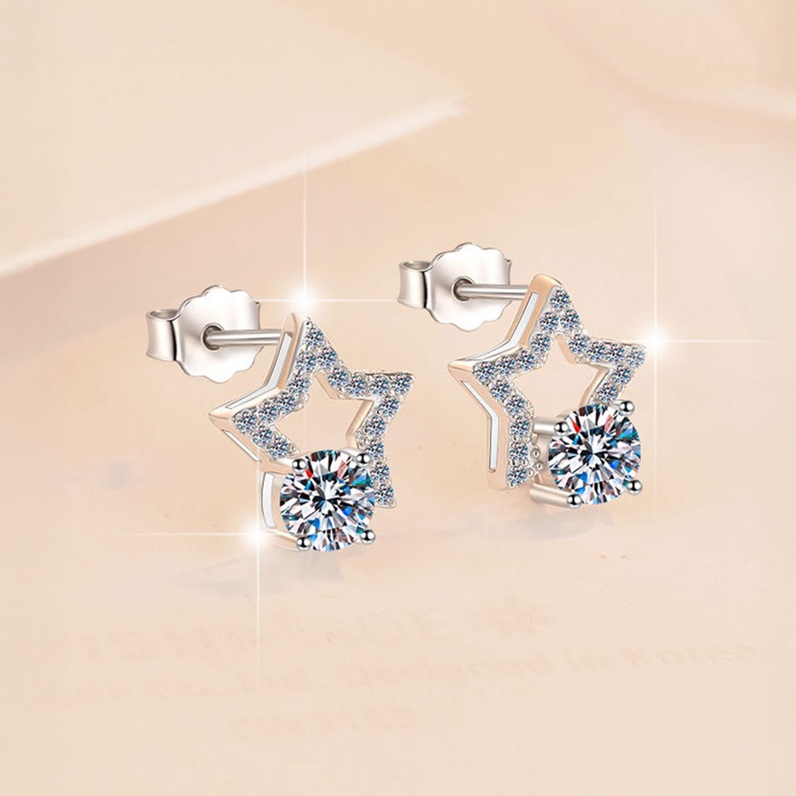 925純銀莫桑石星耳環 MSNERG00012 Banner2