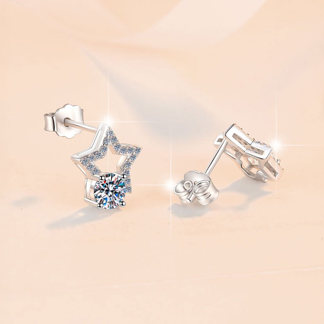 925純銀莫桑石星耳環 MSNERG00012 Banner3