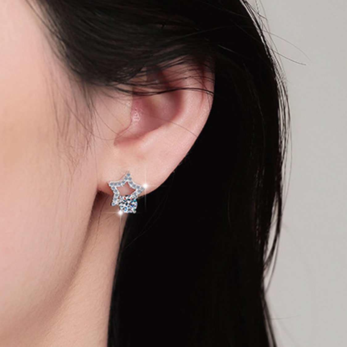 925純銀莫桑石星耳環 MSNERG00012 Banner4