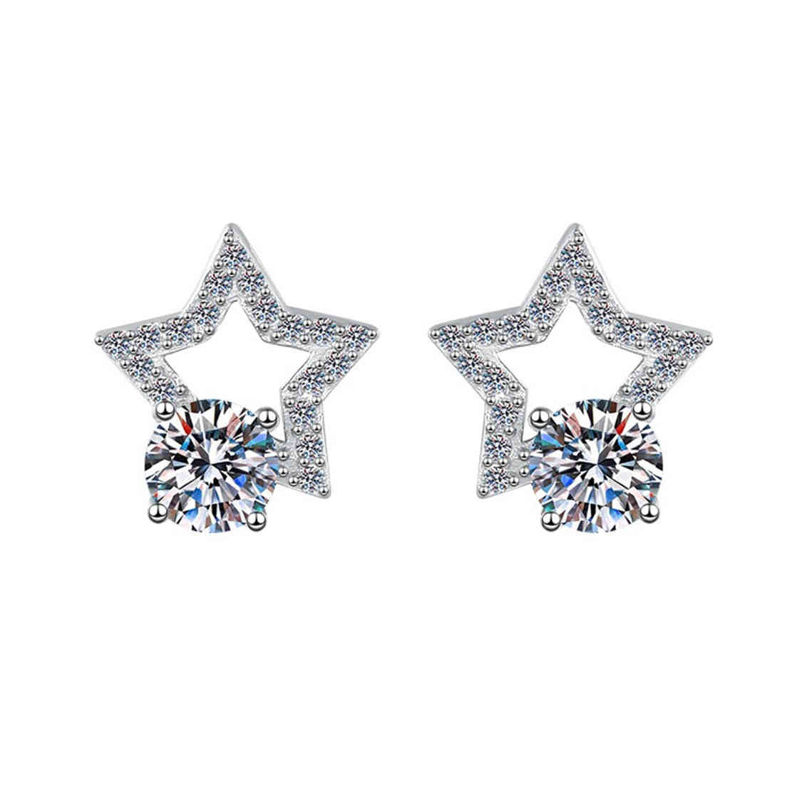 925純銀莫桑石星耳環 MSNERG00012 Banner5