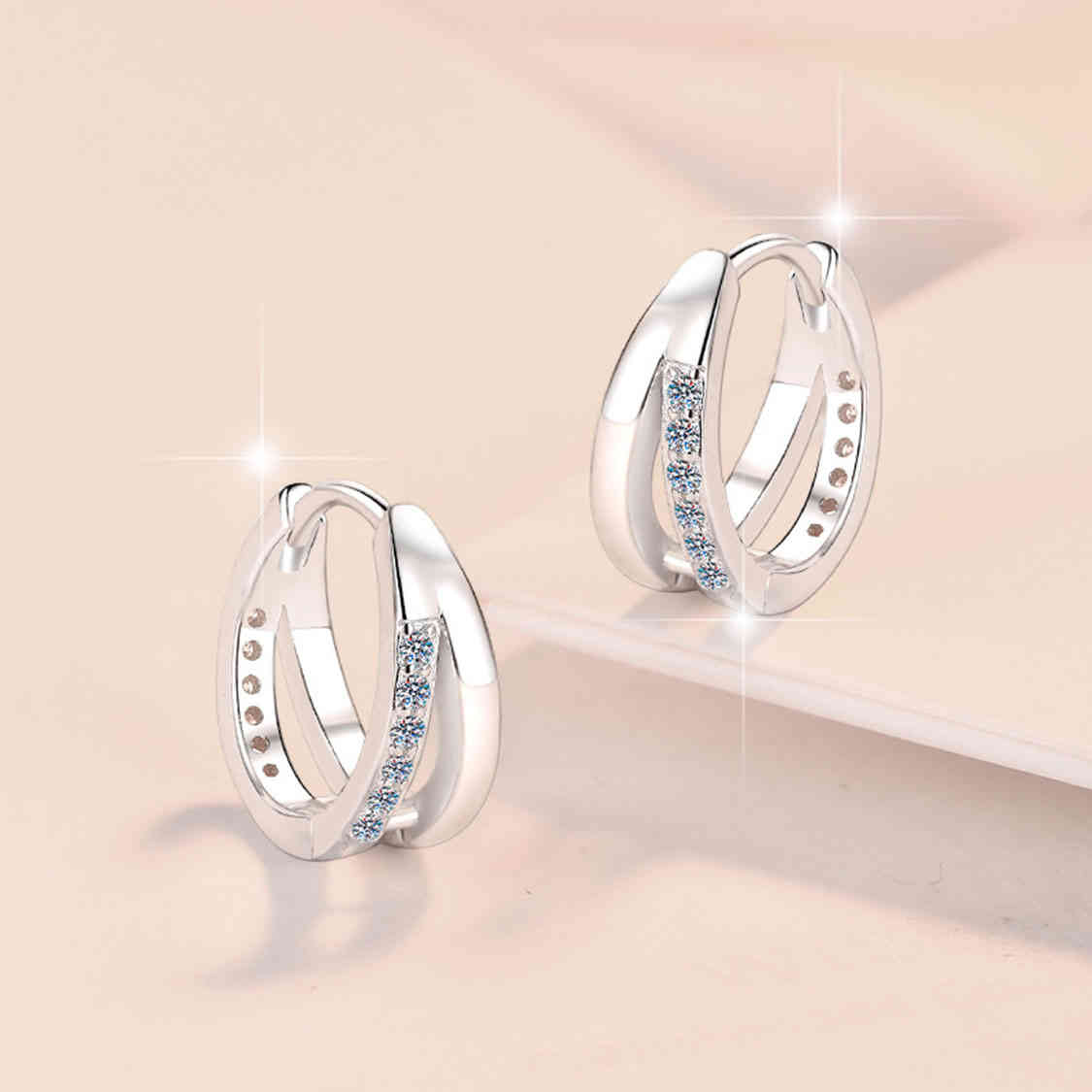 925純銀莫桑石疊層圈耳環 MSNERG00013 Banner2