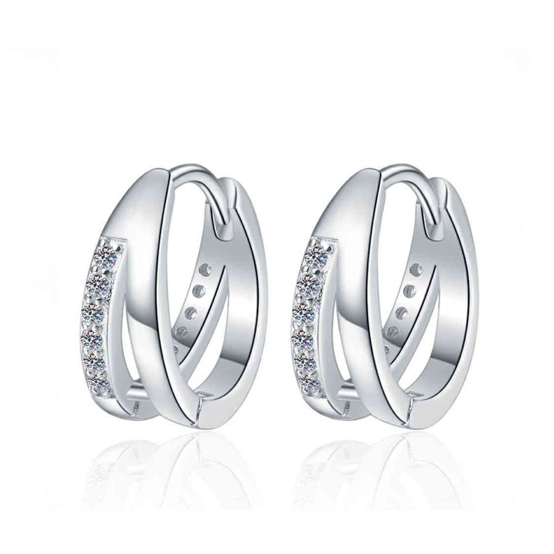 925純銀莫桑石疊層圈耳環 MSNERG00013 Banner5