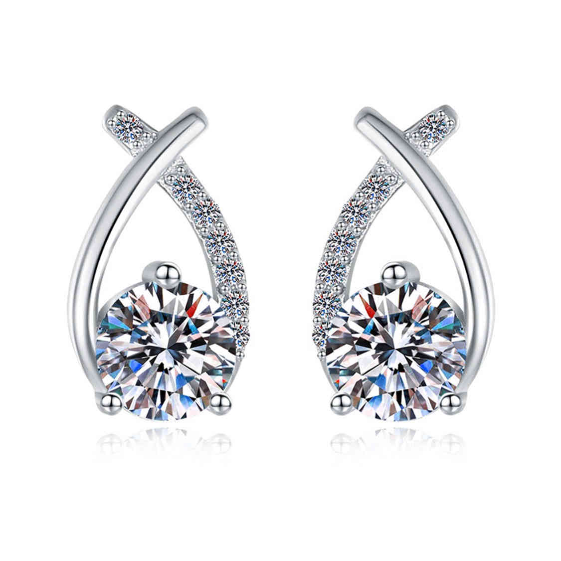 925純銀梨形莫桑石耳環 MSNERG00018 Banner5