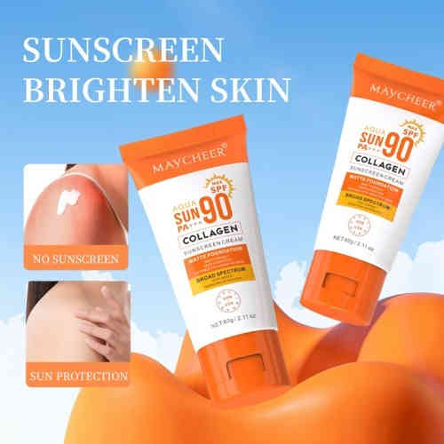 maycheer 膠原蛋白防曬霜 spf90+ 60g/支
