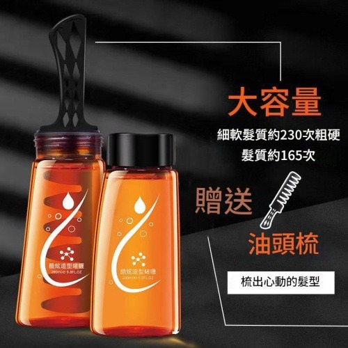 酷炫造型啫喱膏 x 油頭梳組合 280ml/支